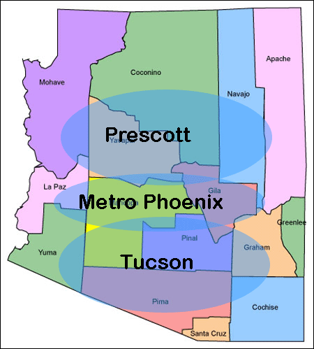arizona county map copy
